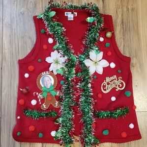 Ugly Christmas Sweater Vest Sexy Xmas Tacky Top